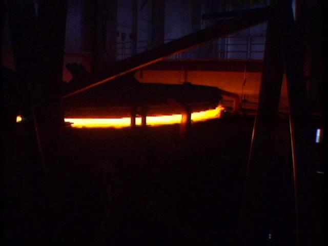 Molten glass telescope disc 8.