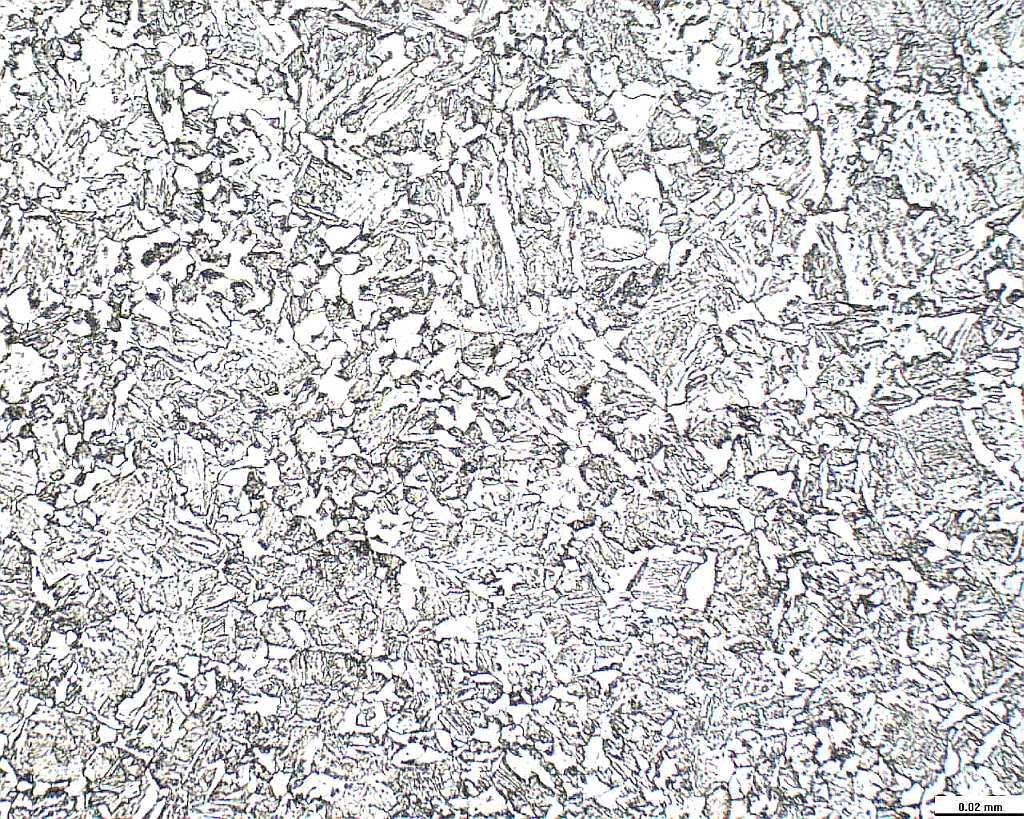 Bainite + granular ferrite Area of coarsegrained