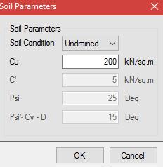 RCDC then calculates relevant soil parameters as per Annexure D in EN and calculate the footing size as variable bearing and shear capacities of soil.