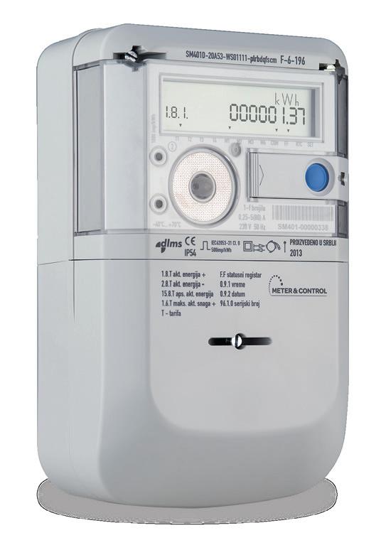 single-phase smart meters designed for measurement of active and reactive electrical energy of residential, commercial and industrial consumers / prosumers, with integrated communication and