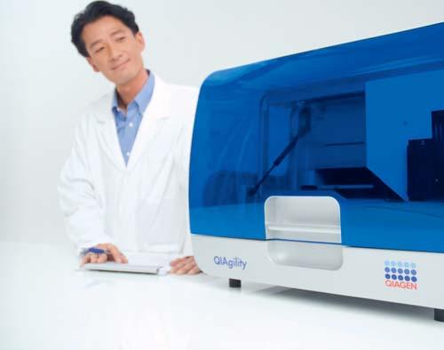 Rapid, high-precision PCR setup that you can rely on Advanced technology for pure precision Dynamic liquid-level sensing enables the QIAgility to deliver highprecision, standardized pipetting (Table