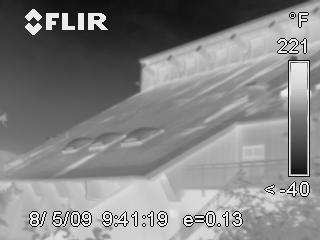 Page 17 of 21 Figure 6 Infrared Photo of Southwest Area of Roof Interior Conditions The building interior is a moist environment that is controlled by a dehumidification system.