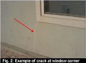 All cracks 1/16 wide or larger and all damaged areas of stucco should be properly repaired as per manufacturers guidelines.