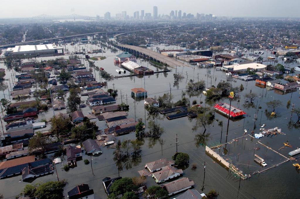 Jocelyn Ausustino/FEMA Figure 5 New Orleans, USA, on 30 August 2005, the day after Hurricane Katrina struck. century.