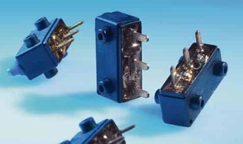 Plugs: Reliable pin sealing Microswitches: Pin sealing