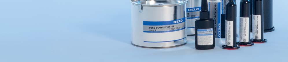 Light-curing, heat-curing, or dual-curing, soft or hard, transparent or black DELO has the