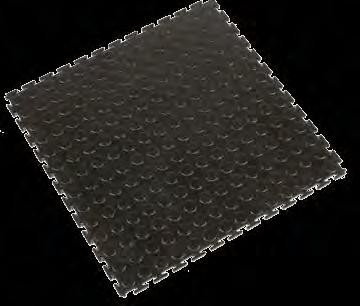 interlocking tile manufactured from 100% recycled