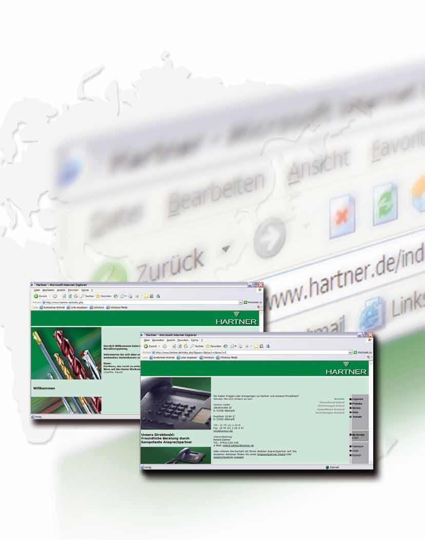 Sales Partners Hartner has its own sales network as well in Germany as worldwide. On the spot powerful sales partners offer sales, technical support and service on Hartner tools to our customers.