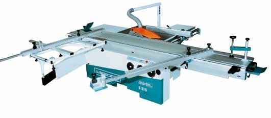 6 SAWS S - Series - SLIDING TABLE PANEL Saws S315 - Sliding Table Panel Saw Sliding table panel saw for saw blades up to D= 315 mm DESCRIPTION: Powerful, accurate and reliable, the S315 includes a
