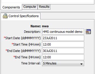 Control specifications Try to enter the data as shown in the figure below.