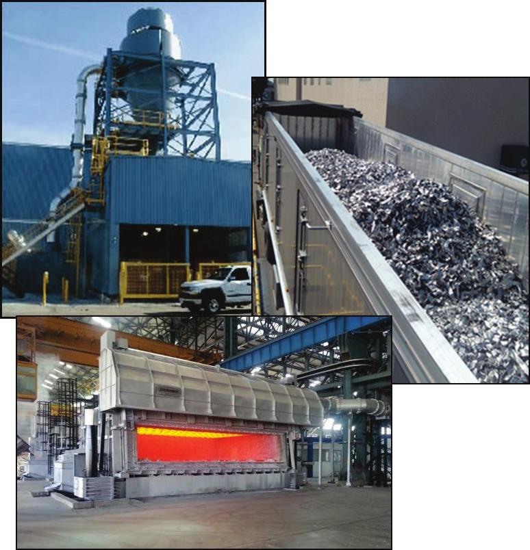Elements of Closed-Loop Recycling Segregated alloys create greatest value Scrap collection, processing, transportation and recycling systems designed to handle large-scale