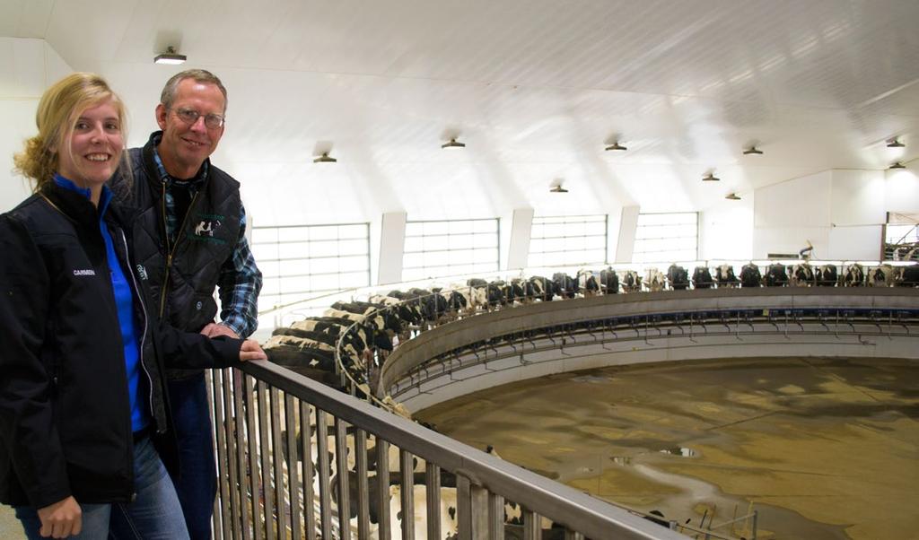 Rotary systems are the most efficient milking systems on the market The revolving platform brings cows to the operator in a calm, comfortable and consistent routine.