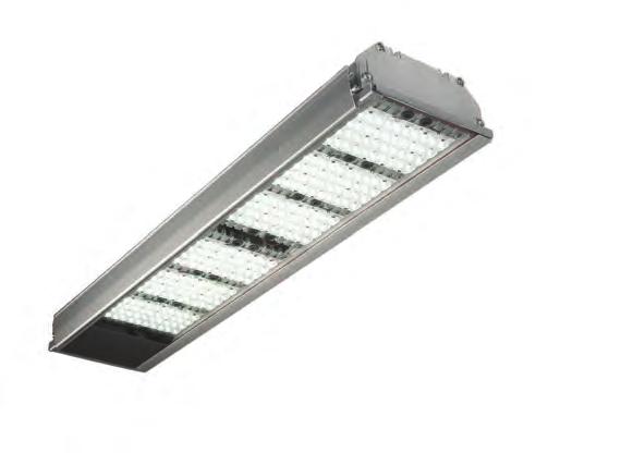 underpasses. The extruded aluminium profile enables the number of LEDs to be adjusted in multiples of 16, starting with 64 up to a maximum of 240 LEDs.