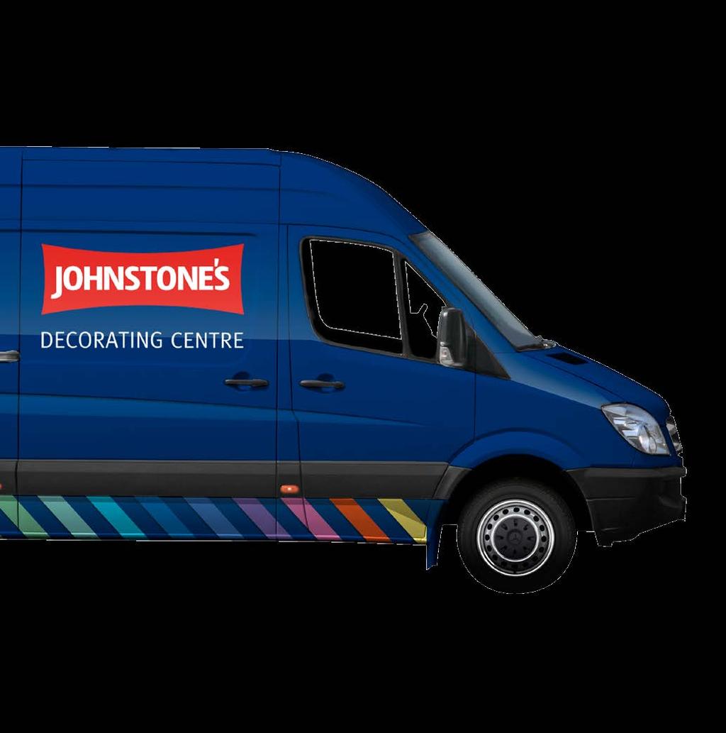 For security measures, a Johnstone s representative with identity badge and in a branded Johnstone s vehicle, will deliver the materials straight to your residents door.