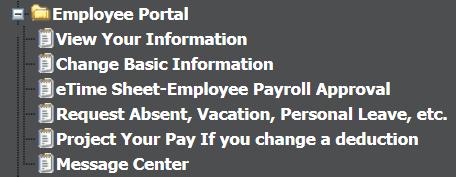 Employee Portal What will the Employee see when they Log into WFO 1. The employee needs to log into WFO with their new ID and password. 2.