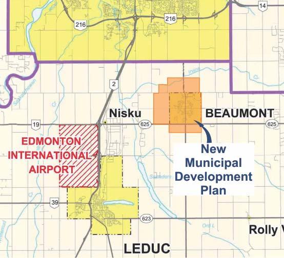 Statutory Plan Evaluation Report Ville De/Town of Beaumont Municipal Development Plan Board Reference: REF #2017 011 Municipal Bylaw: 887 17 Introduction The Province has adopted the Regional