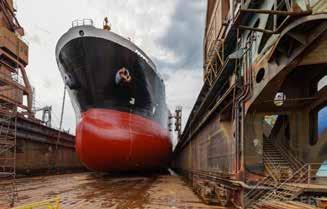 Dry Dock General Dry-docking services and overhaul is very cost effective, this is almost the only time we can have access to all tanks and areas onboard and work in a safe and secure way.