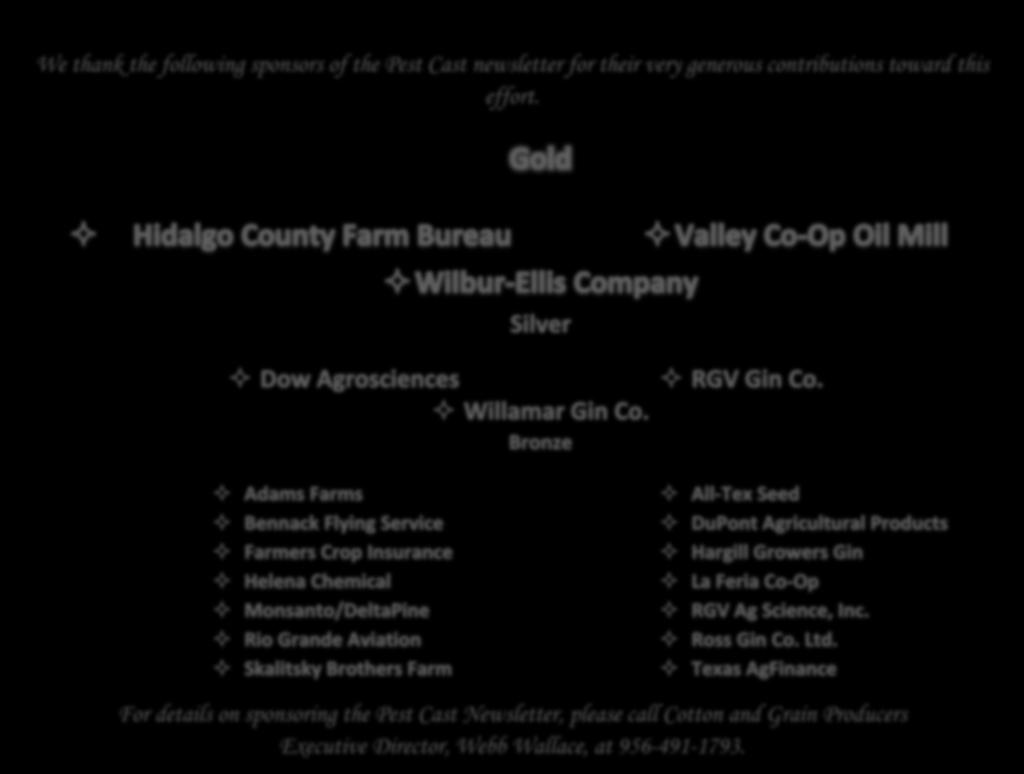 Gold Hidalgo County Farm Bureau Valley Co-Op Oil Mill Wilbur-Ellis Company For