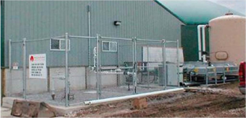 Biogas handling system Biogas transported from digester directly to a gas use device or to a gas treatment system In most cases, only treatment is to remove excess moisture prior to