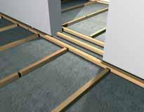 In a timber joisted floor Reflex Bearers must be supported by the structural joists to maintain the strength of the floor. They may run either directly above or perpendicular to the joists.