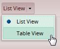 View Select the List View, Day View, or Table View of the timesheet.