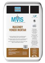 Drystack Manufactured Stone or Natural Stone Veneers and Thin Brick Veneers Use Laticrete Hi-bond Masonry Veneer Mortar,