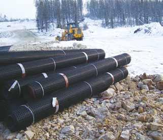 place. As a result of laboratory testing and full scale tests, Tensar geogrids have been proven to work in extreme cold conditions.