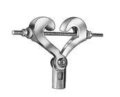 Federal Specifications (WWH171) / Manufacturers Society Specifications (MSS SP69) C704A Offset Hook Sizes d" thru 3" IPS Federal Type 27 M732H IBeam
