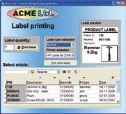 To increase printing performance on graphic intensive labels, you can use NiceMemMaster, a font and graphics download utility for thermal printers. Label printing - your way!