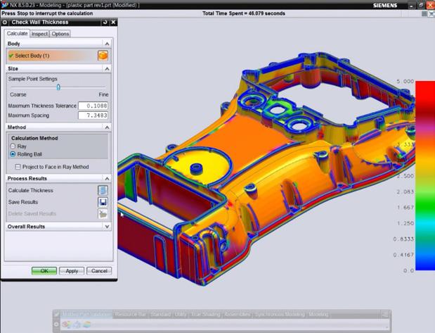 NX Mold Flow Analysis solutions Features Fully embedded in NX so no additional training is needed Automated moldability validation checking of part models Automatic 3D mesh generation so no user