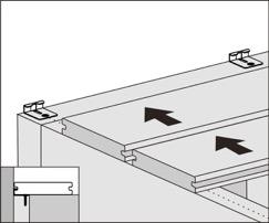 Note: Adequate spacing in the joists is required to keep the deck boards from bending. Please review the chart on page 5 of this installation guide to see what spacing is required for your profile.