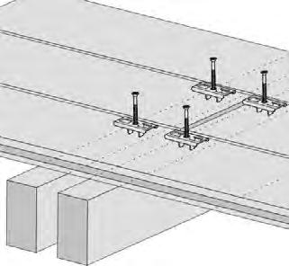 When two board ends butt to each other, there must be a sister joist with a minimum of 5 mm between the joists so as not to allow water to sit between the joists.