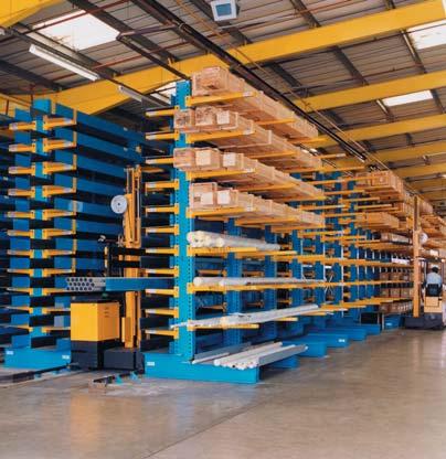 Cantilever Racking Cantilever racking is designed for the storage of long items. It is the perfect solution for bars, tubes, profiles and sheet materials.