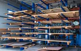 Cantilever racking allows you to use your warehouse space more efficiently - space is not wasted and horizontally stored goods can be stacked above each other while still allowing access to each