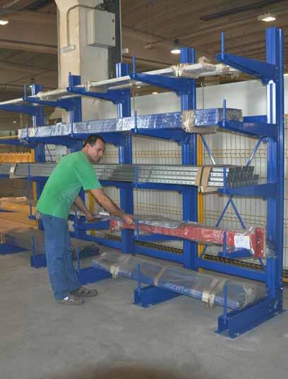 Cantilever Racking: Adjustable Long Goods Storage System Light Duty Cantilever Ideal for the storage of light weight or long items that are best suited to being stored