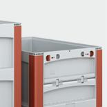 Excellent rigidity Safe stacking, also with high