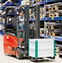 Applications: Order picking Lift truck serviced operations In order picking environments, the generously spaced pick opening either at the short or at the long side of a