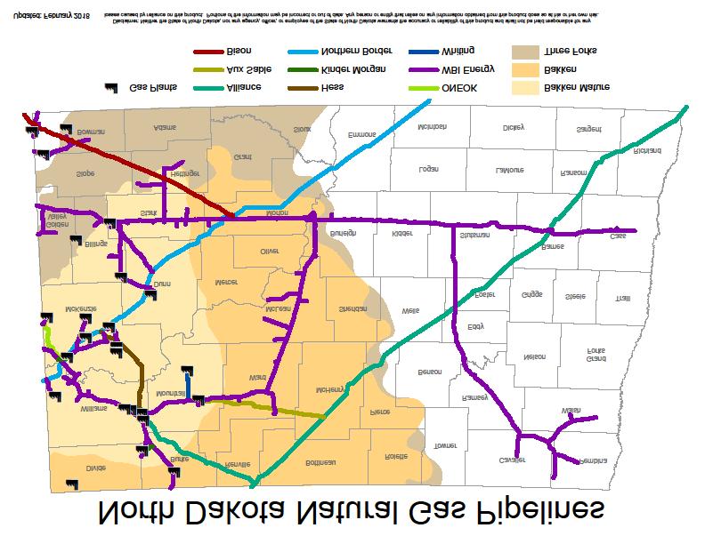 Figure 20 North Dakota National Gas Pipelines