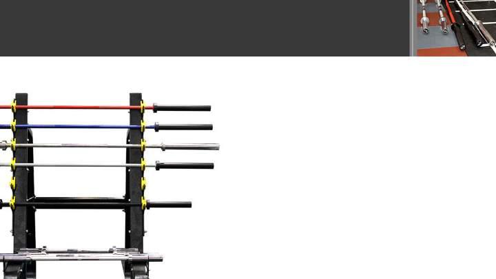 Our Olympic Bar Material We manufacture 4 types of Olympic Rods i.e. Nickel, Chrome, Colored & Stainless Steel. Available Colors There are 4 color options i.e. black with red, black with blue, black with grey & black with green.