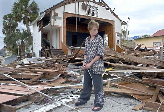 Hurricanes East Florida 2004 This damage