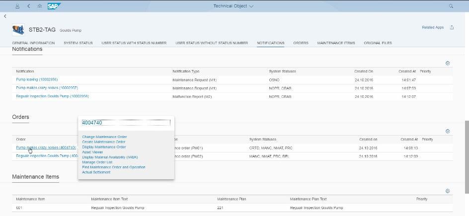 S/4HANA 1610 Role Maintenance Planner Information Center: Master Data Search on Master Data Quick overview about Master Data List Direct Navigation to relevant objects Information Center:
