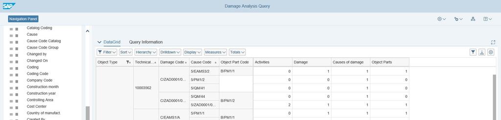 S/4HANA 1610 Role Maintenance Planner Result of damage analysis query Damage Analysis gives an overview of