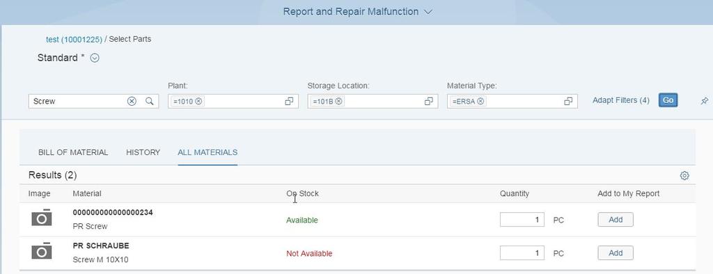 Manage the End-to-End process Respond to Breakdown S/4HANA 1702 Role Maintenance Technician Respond to Breakdown Supports Technician in the process of a breakdown situation from start to end in a