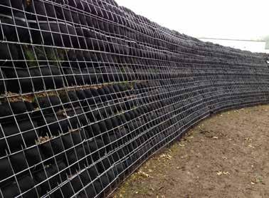 of wire wall system Proven success of Filtrexx Bank Stabilization technology Wire face panels available in