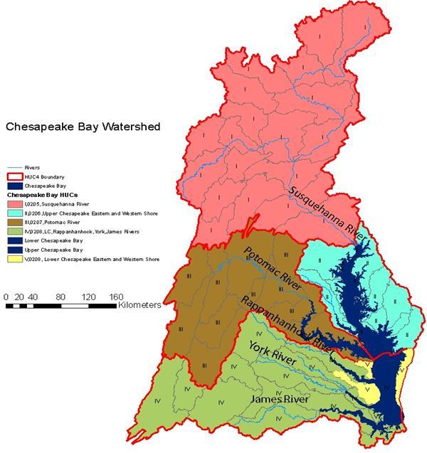 Chesapeake Bay Largest estuary system in the US.