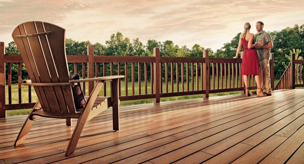 NOW THERE S A GENUINE WOOD DECKING SOLUTION THAT WILL CHANGE THE WAY YOU THINK ABOUT WOOD DECKING. ONE THAT RESISTS THE HARMFUL EFFECTS OF NATURE AND REMAINS BEAUTIFUL.