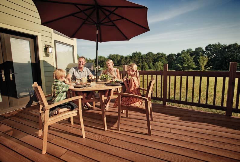 Combining wood s natural beauty with lasting peace of mind, you can count on Perennial Wood for a deck that looks great and stays looking great. TruLast Technology: Time and movement meet their match.