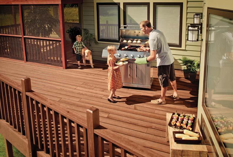 A COMPLETE SYSTEM: LASTING CONSISTENCY IN EVERY PIECE AND DETAIL. Deck boards are just the beginning.
