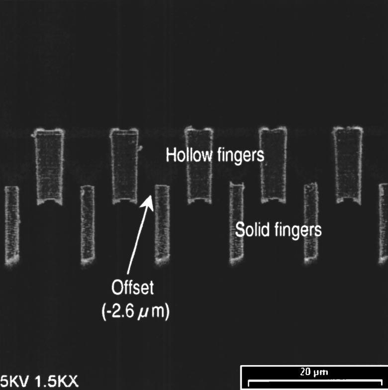4(g), the spacer oxide on the sidewall of the released beams was stripped by isotropic oxide etch in Applied Materials Sub- Atmospheric CVD (SACVD) using C 2 F 6 and O 2 as etching gases at the flow