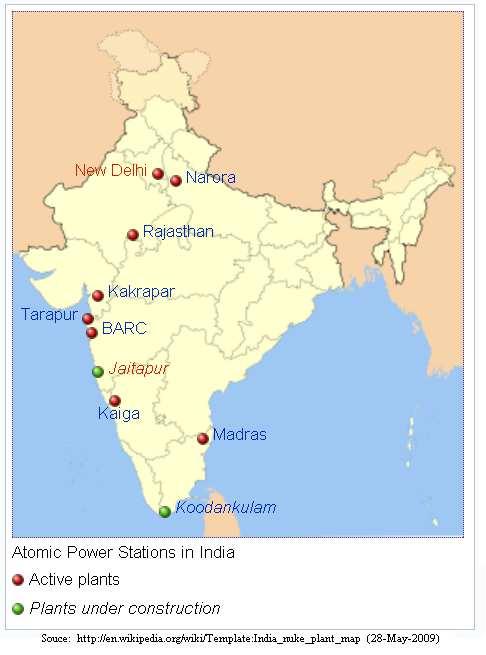 Currently producing: Nuclear Power Plants in India Under construction (6 units) : 3160 MW